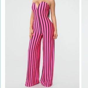 🛑SOLD!! 🛑Striped Jumpsuit
